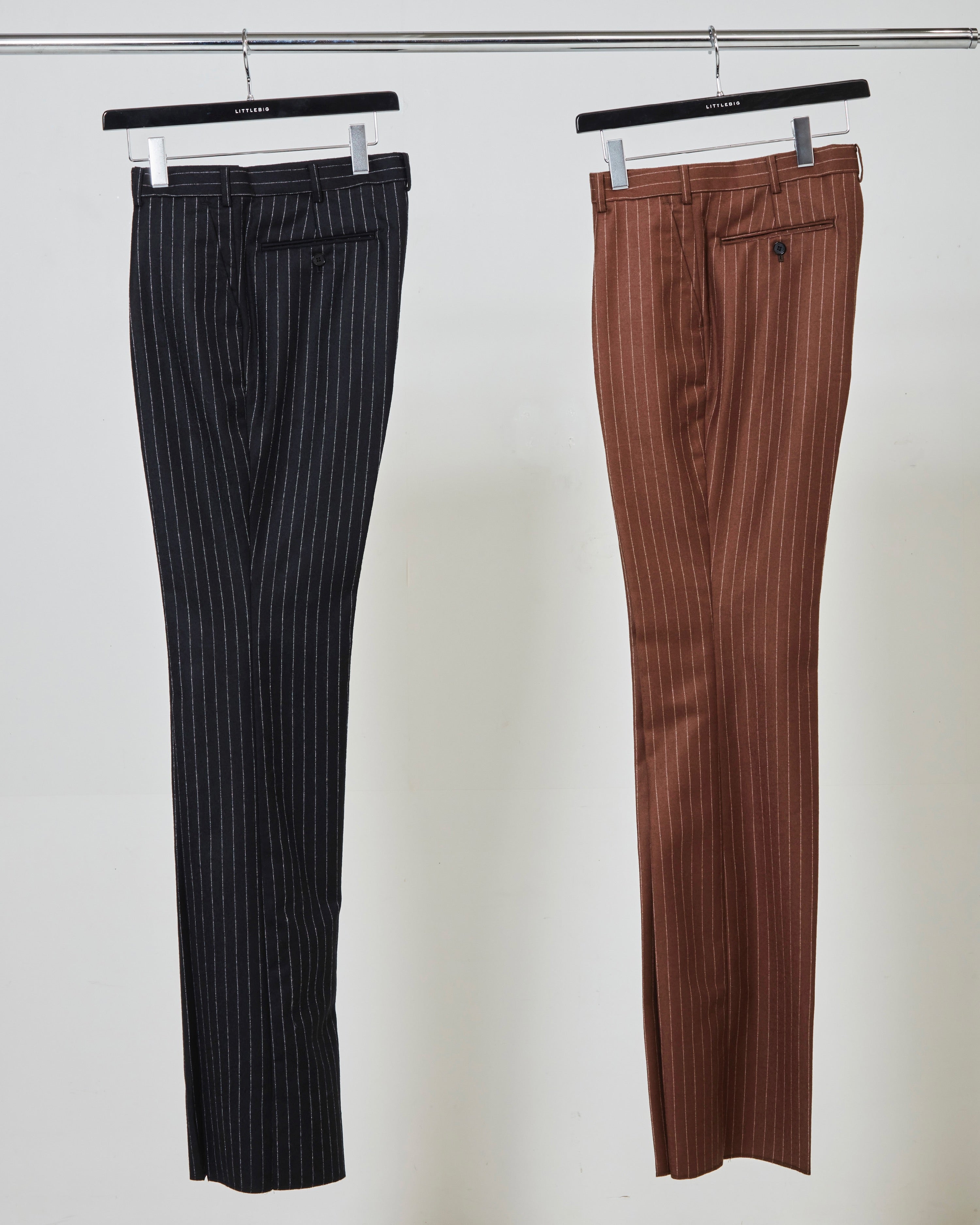 LITTLEBIG(リトルビッグ)の21aw Tucked Flare Trousers Brownの通販