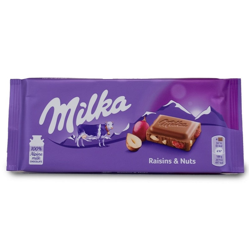 Milka Raisins And Nuts Chocolate 100g Taste It Market 