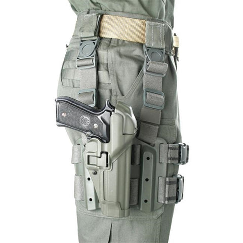 Blackhawk SERPA Level3 Holster with CQC-Leg Platform Olive