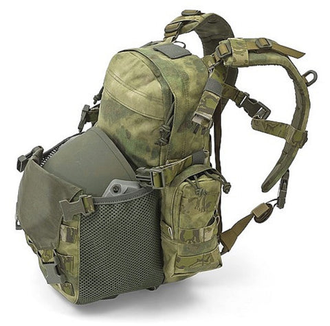 Warrior Assault Systems Helmet Cargo Pack Backpack A-TACS FG Front