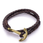 Bracelet Ancre <br>Avec une Ancre Bracelet Espace Marin brown bronze 