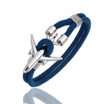 Bracelet Ancre Avion Espace Marin Bleu 2 19cm 