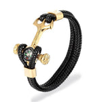 Bracelet Ancre <br>Boussole Marteau Bracelet Espace Marin Or 19CM 
