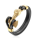 Bracelet Ancre <br>Hache Viking Bracelet Espace Marin Or 