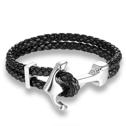 Bracelet Ancre <br>Marine Homme Bracelet Espace Marin Noir 1 