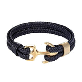 Bracelet Ancre <br>Marine Multicolore Bracelet Espace Marin Noir et Or 21cm 