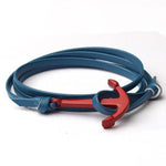 Bracelet Ancre <br>Rouge Bracelet Espace Marin Bleu Ciel 