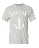 T-shirt Ancre Homme Le Capitaine Espace Marin Gris S 