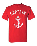 T-shirt Ancre Homme Le Capitaine Espace Marin Rouge S 