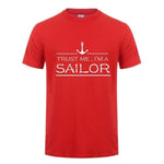 T-Shirt Ancre Homme Sailor Espace Marin Rouge 1 XS 