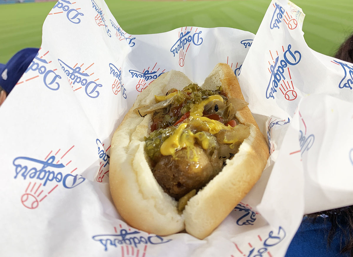 Vegan Beyond Meat Dodger Dog at Dodger Stadium