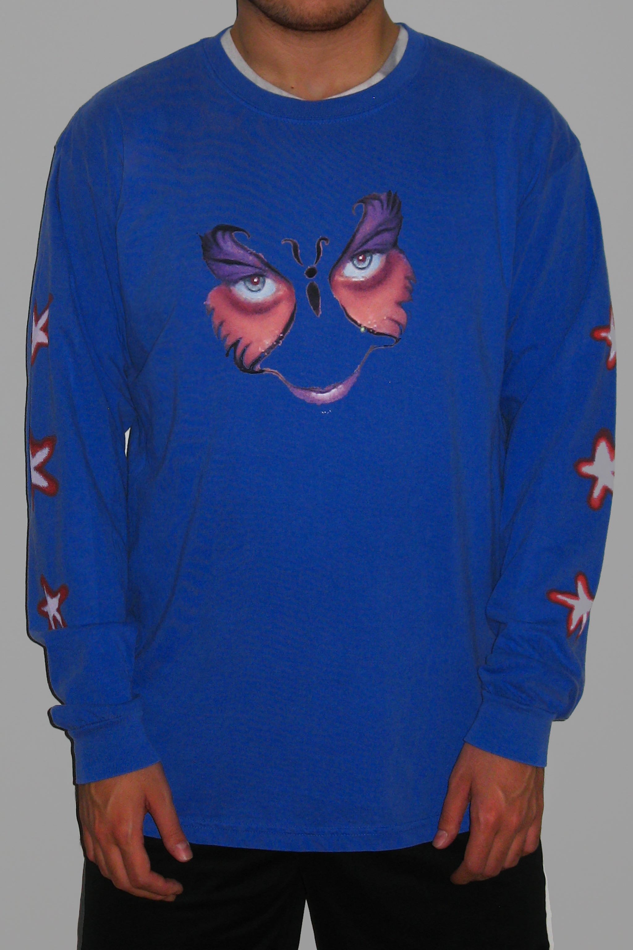 long sleeve butterfly shirt