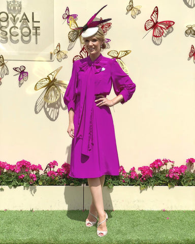 Charlotte Hawkins wears Awon Golding for Ascot