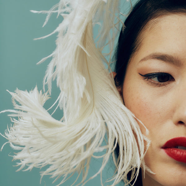 Valentine Ostrich Feather Headband
