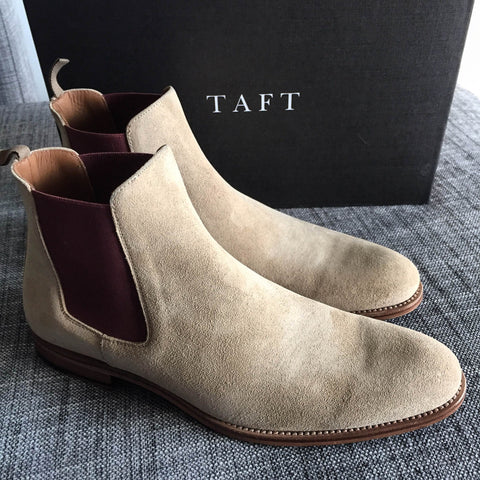 Tan suede chelsea boots