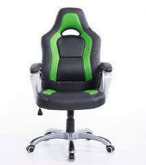 green black office gaming racing office desk swivel chair