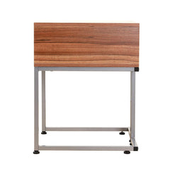 NASH 1-Drawer Bedside Table Cabinet Nightstand Walnut Colour