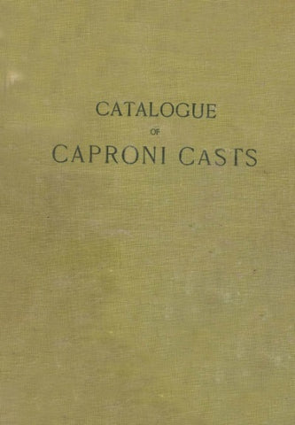 scanned dark tan cover of P.P. Caproni and Brother catalog