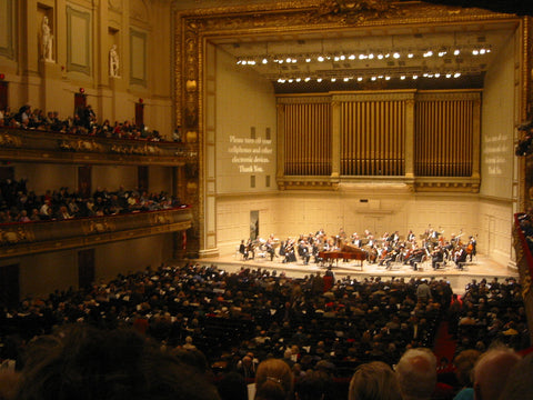photo of Boston Symphony Hall with audience