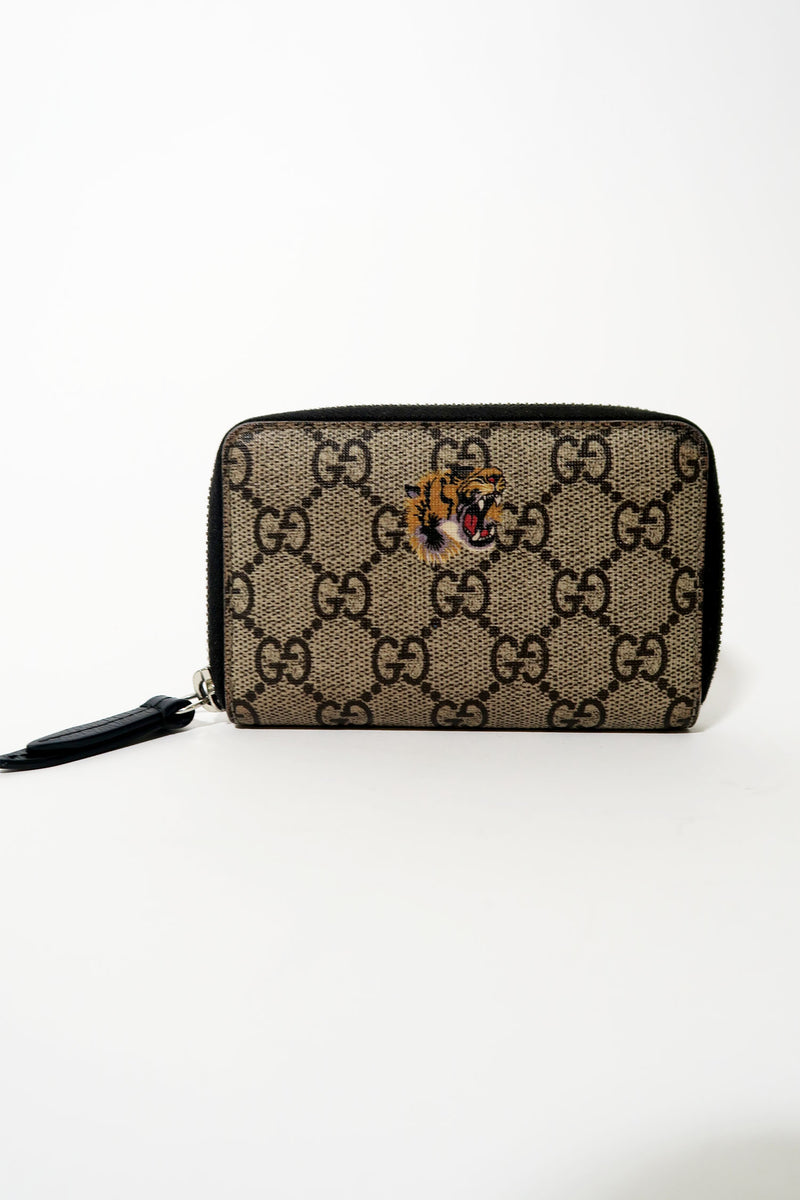 gucci card holder with zipper