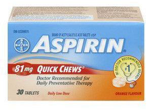 how many 81 mg aspirin equal a regular aspirin