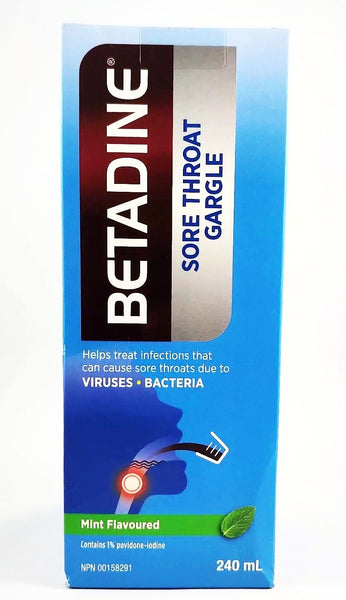 Betadine Sore Throat Gargle 240ml Queensborough Community Pharmacy