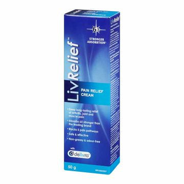 LIVRELIEF PAIN RELIEF CREAM 50G - Queensborough Community Pharmacy