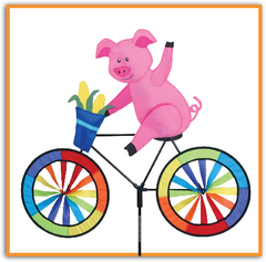 Pig on Bicycle Spinner