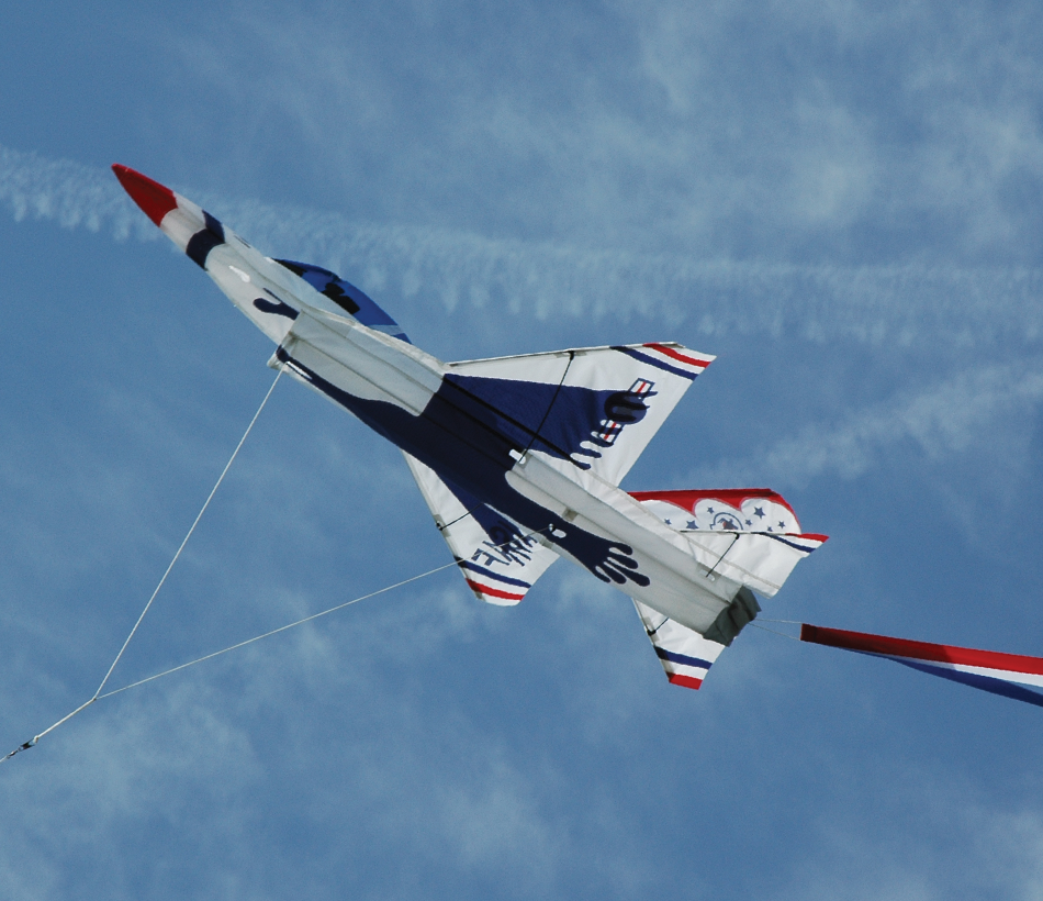 3D Jet Kite F16 Thunderbird Premier Kites & Designs