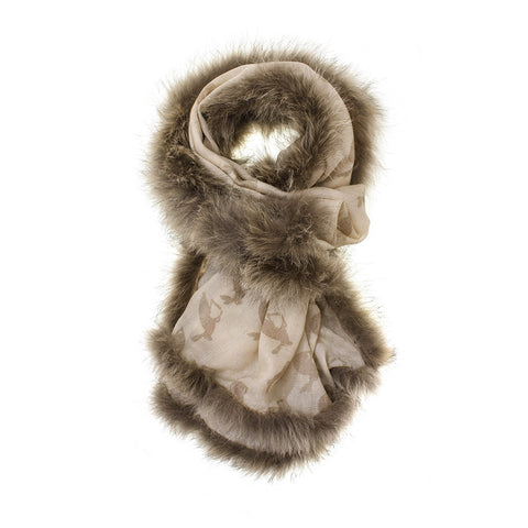 Keep Warm with a Gorgeous Cashmere Fur Wrap