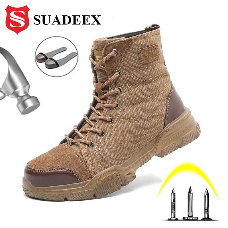 Steel Toe Boots for Men Military Work 