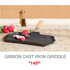 GIBSON CAST IRON GRIDDLE