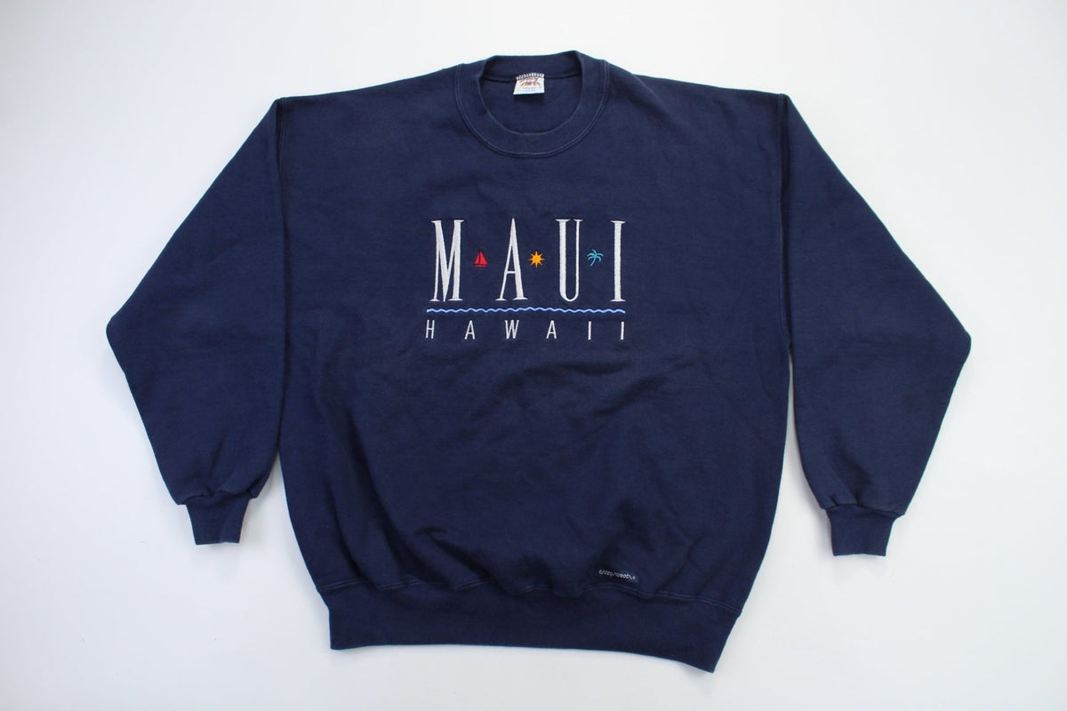 90's Crazy Shirts Maui Embroidered Sweatshirt –