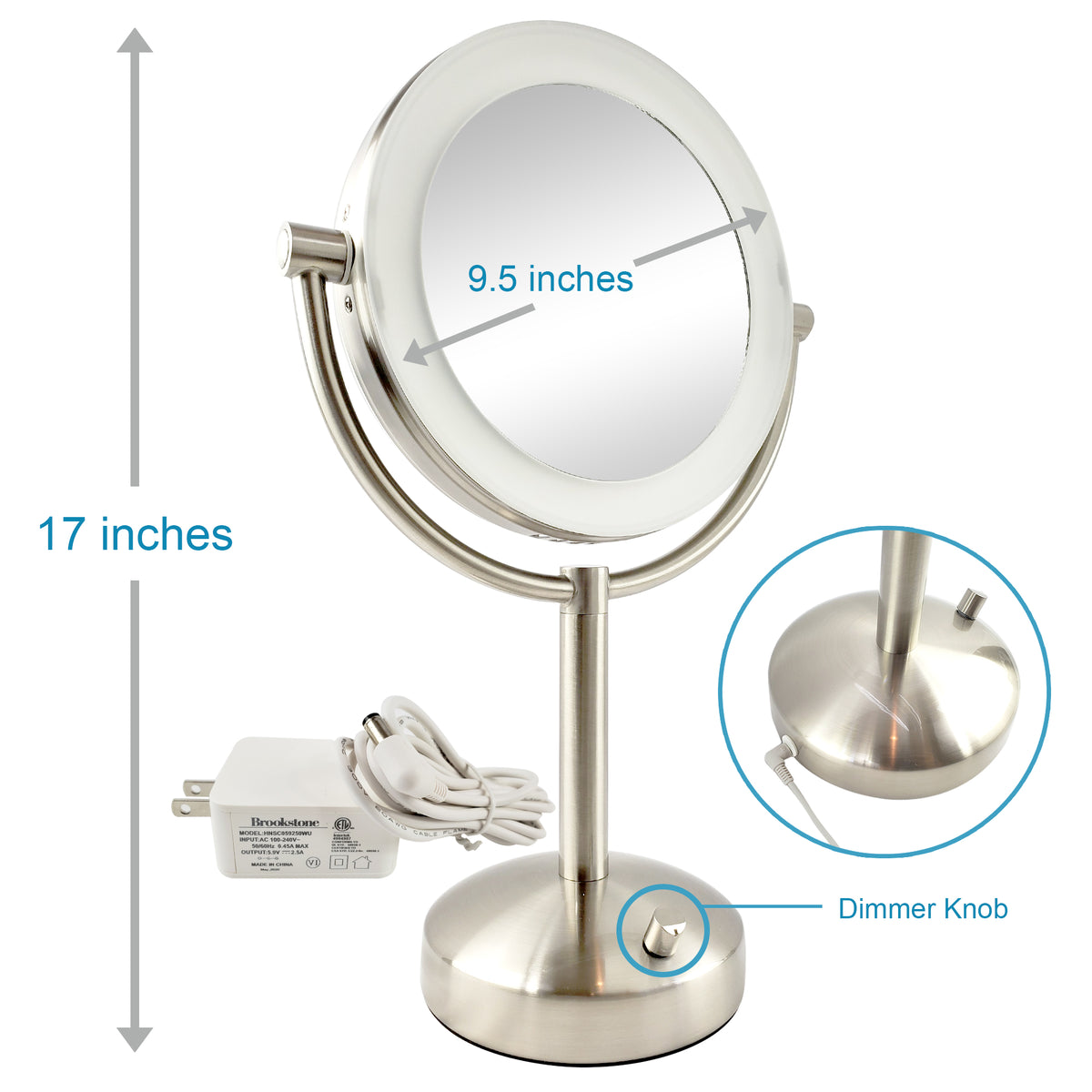 brookstone cordless mirror