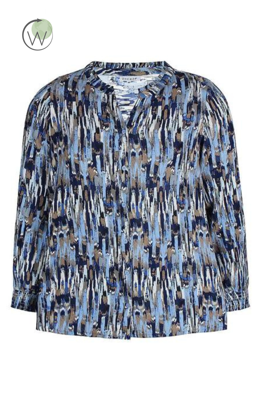 Zhenzi Blouse in Blue | Plus Size Clothing |
