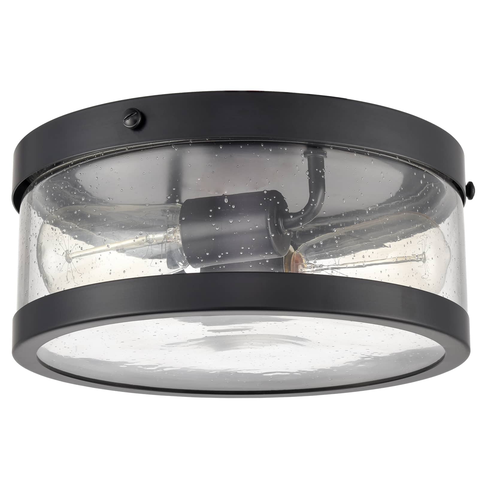 metal drum flush mount light