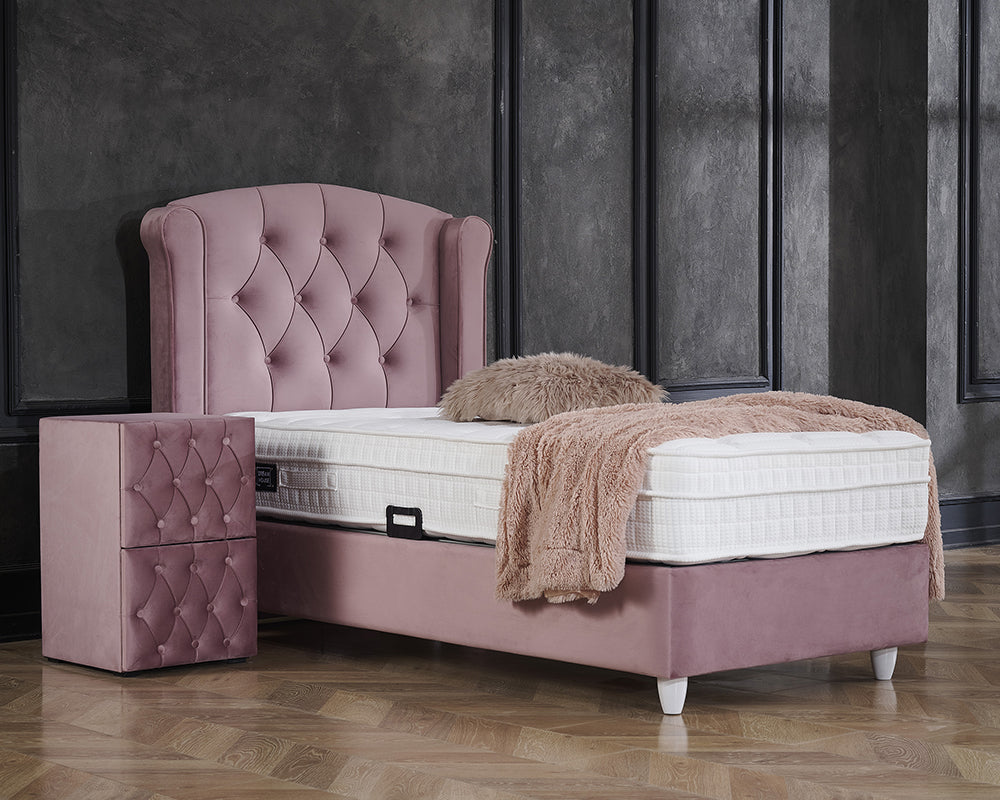 Persona troon licentie Aurora 1-persoons Boxspring - Roze – Budget-Bed.nl