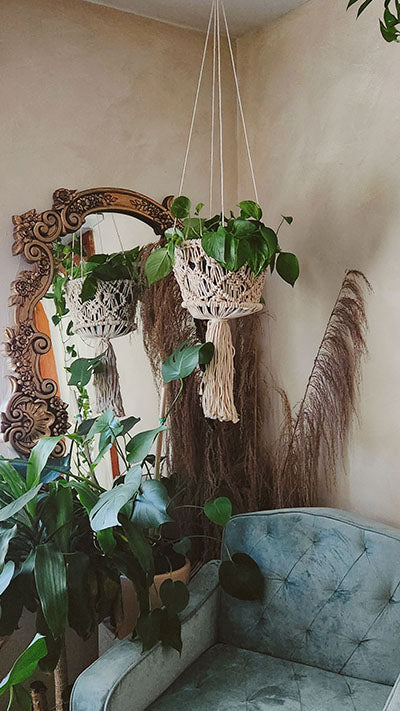 Macrame Large Plant Basket Hanger