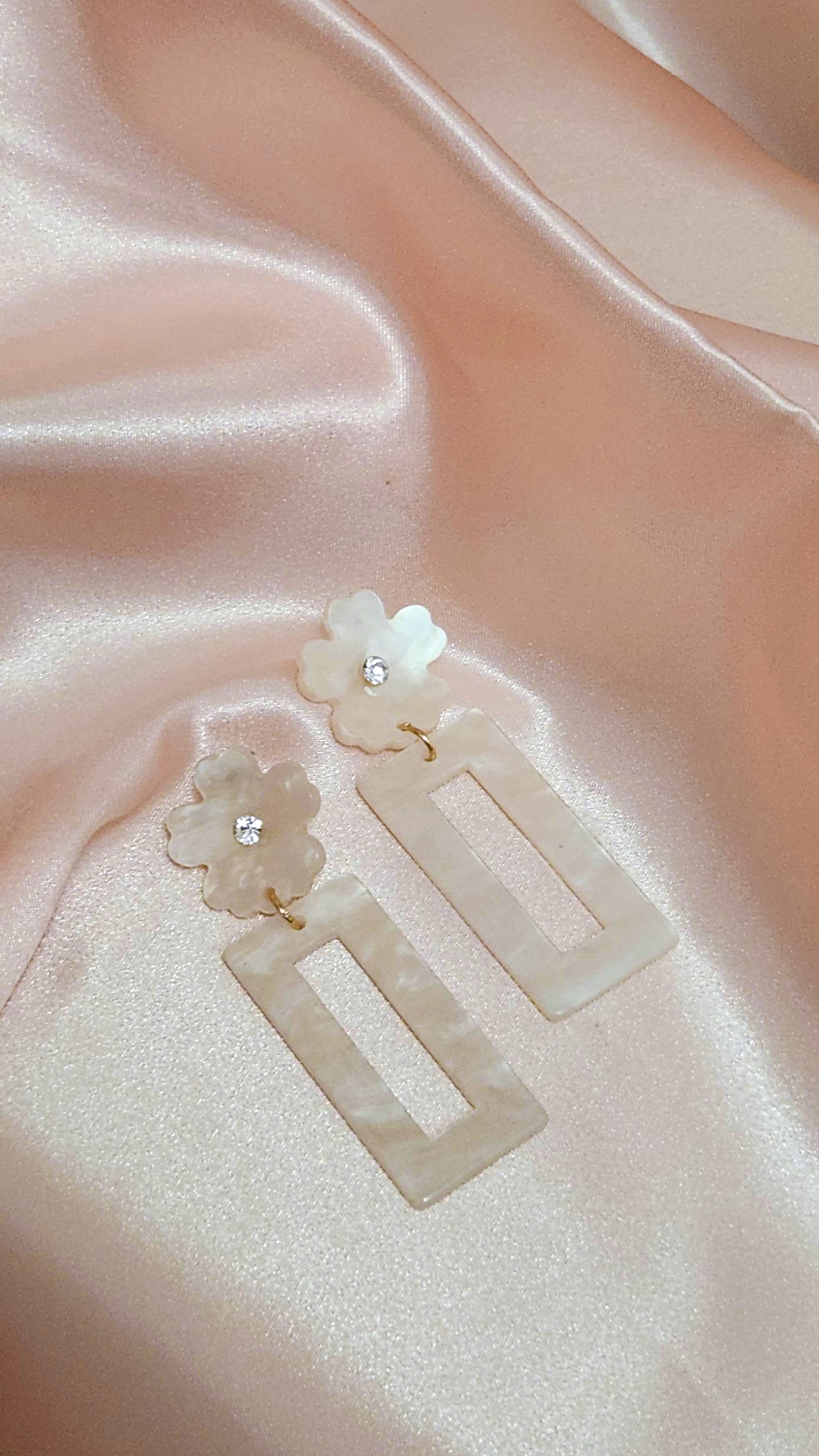 Mayflower Petal Earrings