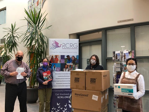 Donation of KN95 and Level 2 procedure masks to Richmond Cares.