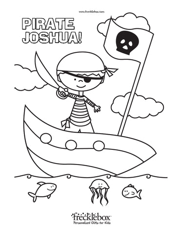 Pirate Fish Coloring Page