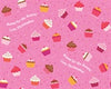 Valentine Cupcakes and Sprinkles Wrapping Paper 6ft - frecklebox
