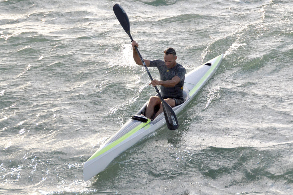 Garth tests the Nelo 650 Surfski