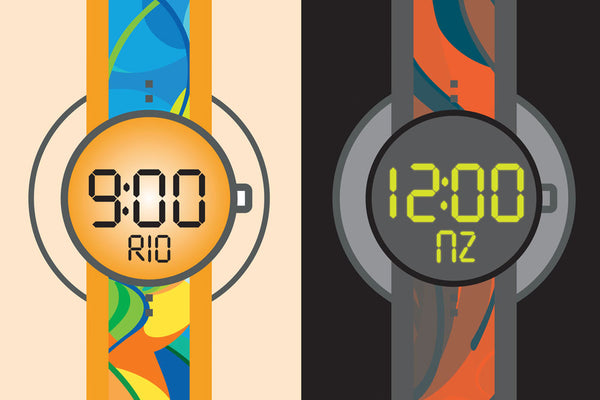 Time difference between Rio and Auckland