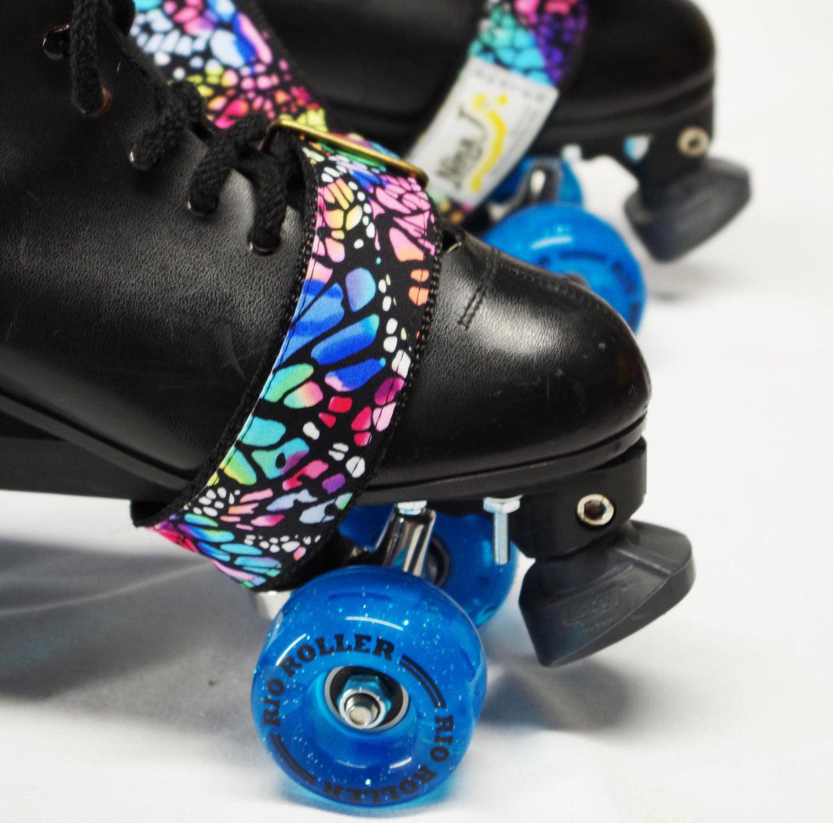Rollerskating Strap Butterfly Roller Skate Leash Adjustable Carrying Belt Leashes Black Rollerskating Gear Accessories
