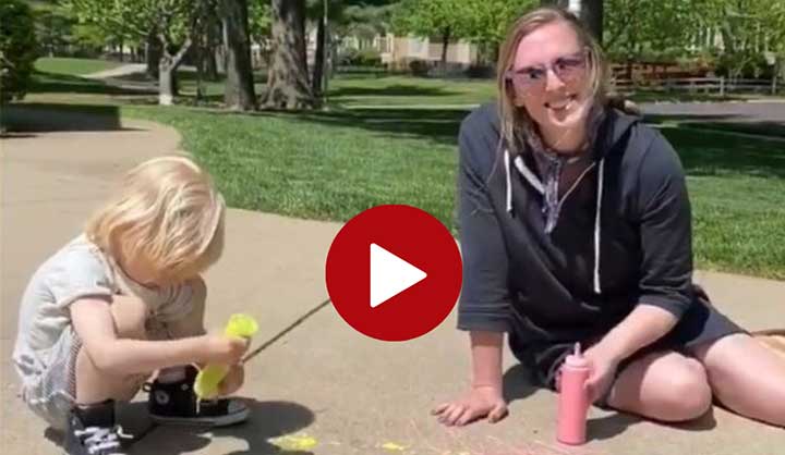 DIY Sidewalk Paint Video Tutorial