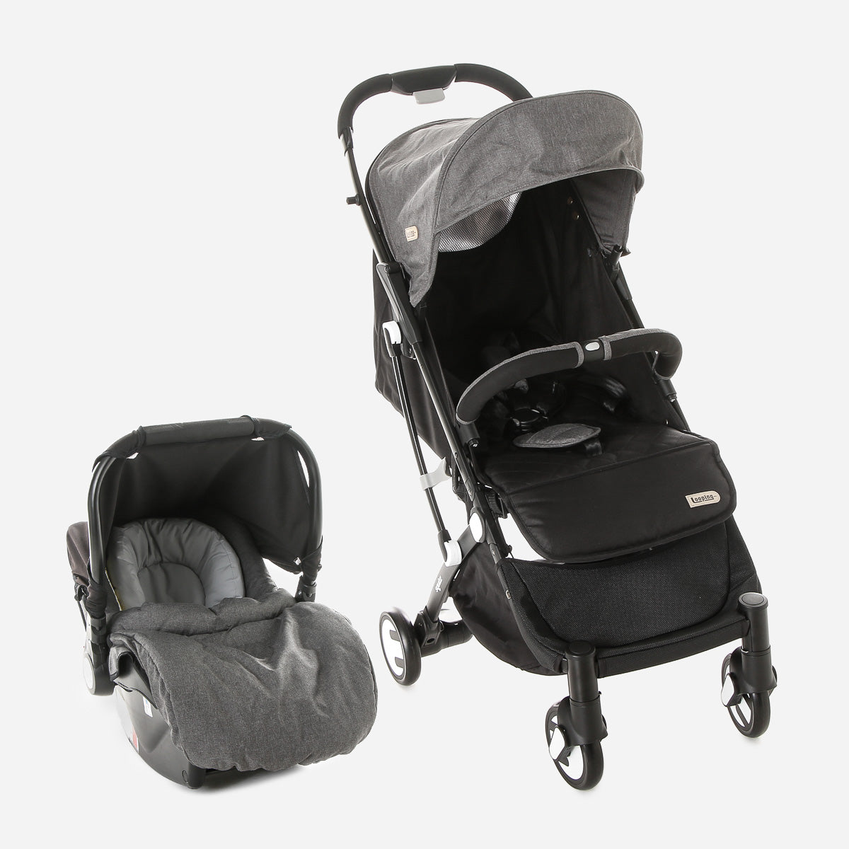 looping stroller with car seat