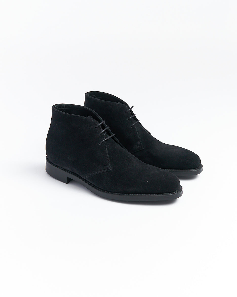 loake pimlico black suede