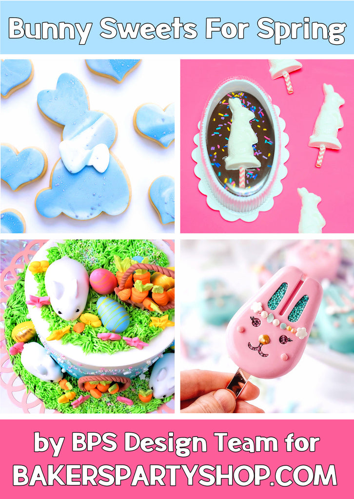 Bunny Sweets + Desserts For Spring | 4 Easter Treats + Sweets Ideas on Bakers Party Shop's Blog | www.bakerspartyshop.com