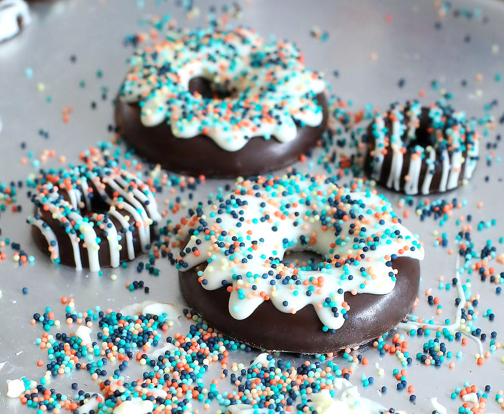 Chocolate Donut Party Favors | www.bakerspartyshop.com